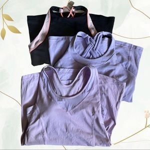 LOT OF 3 LULULEMON TANK TOP SIZE 6